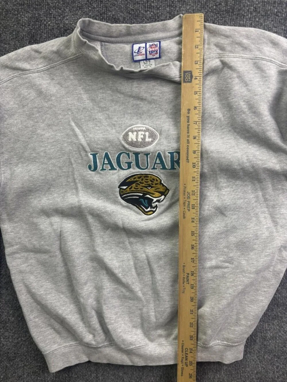Vintage Jacksonville Jaguars Sweatshirt Mens Large NFL Football Athletic 90s - Picture 5 of 8